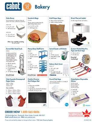 Cabot Shipping - Bakery Flyer