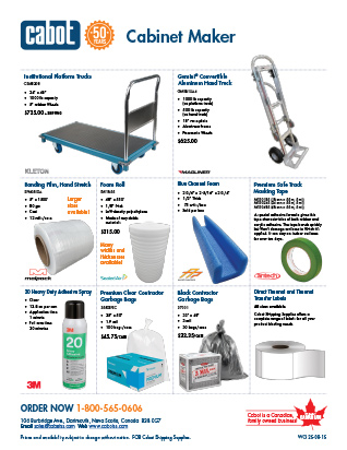 Cabot Shipping - Cabinet Maker Flyer