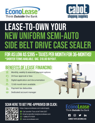 Cabot Shipping - EconoLease Side Belt Drive Case Sealer Flyer