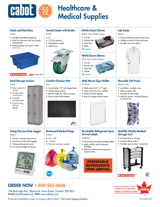 Cabot Shipping - Healthcare & Medical Supplies Flyer
