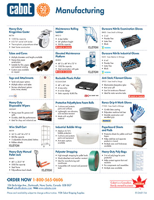 Cabot Shipping - Manufacturing Flyer