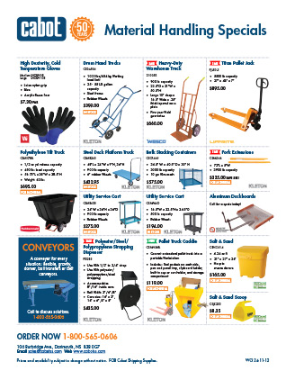 Cabot Shipping - Material Handling Flyer
