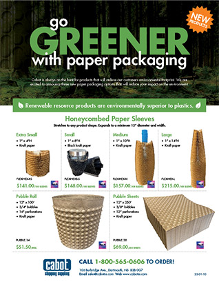 Cabot Shipping - PaperPack, FlexiHex Flyer