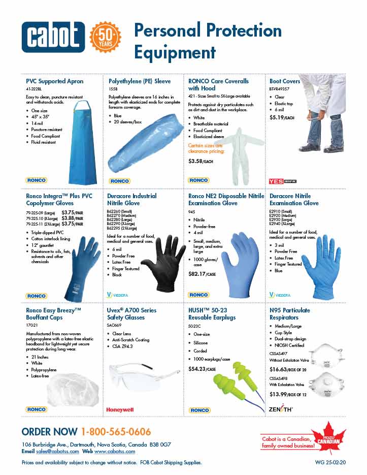 Cabot Shipping - Personal Protective Equipment Flyer