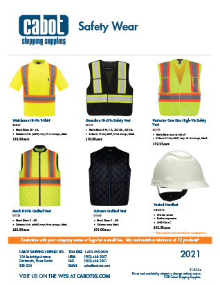 Cabot Shipping - Safety Shirts and Vests Flyer