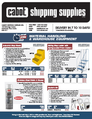 Cabot Shipping - SCN 2023 Q4 Material Handling Flyer (SDM223100NA)