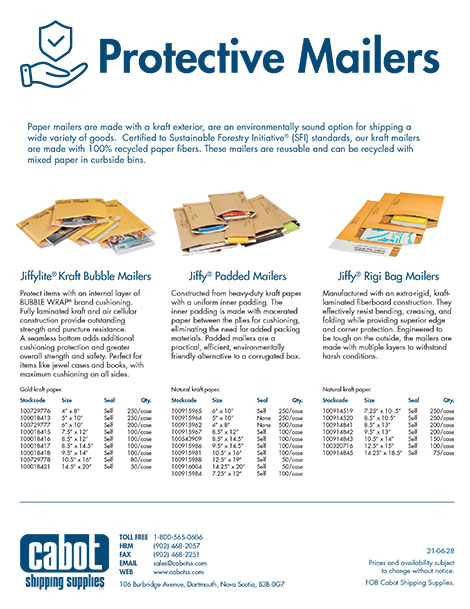Protective Mailers Flyer