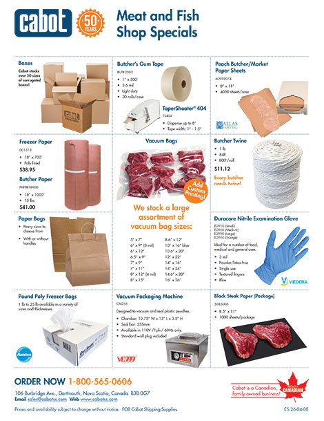 Meat and Fish Shop Specials Flyer