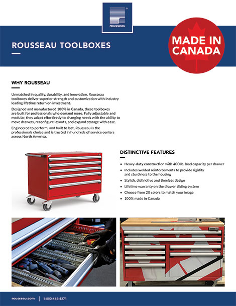 Rousseau Made in Canada Toolboxes Flyer