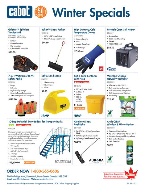 Winter Specials Flyer