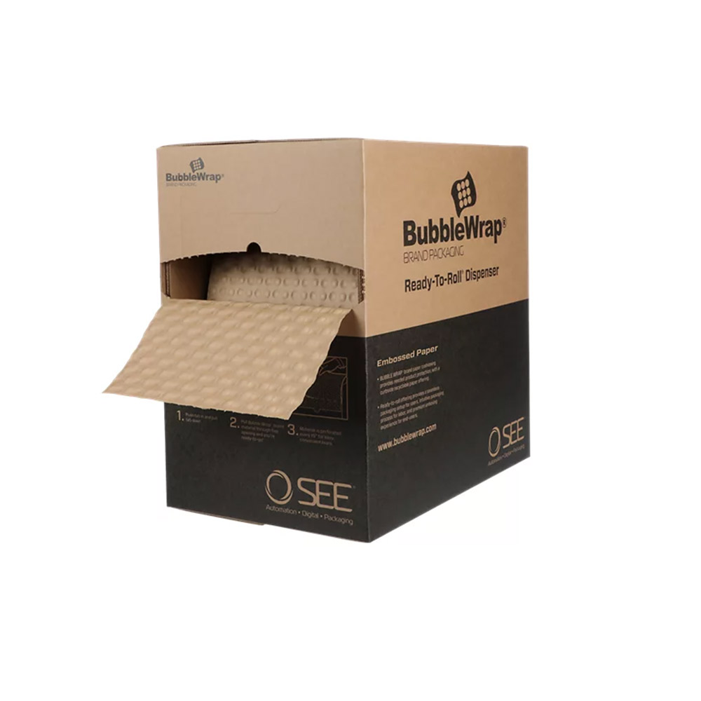 101251435 - BUBBLE PAPER BOX 12" X 350' : 12" x 350', 15" perf, #58 kraft paper