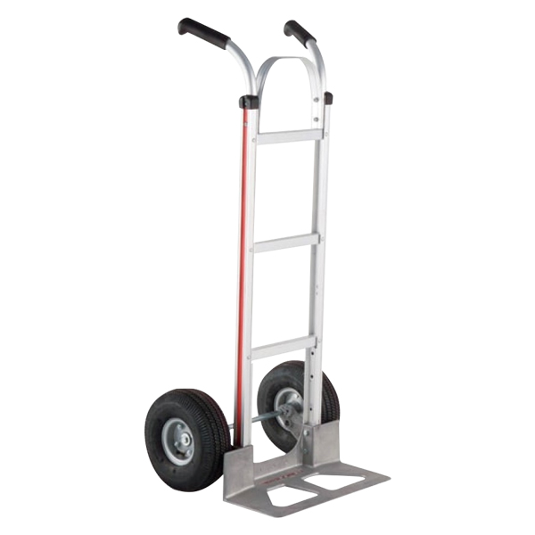 116-UA-1060 - HAND TRUCK ALUM. TWIN HANDLE : 500 lb capacity, 18" nose plate