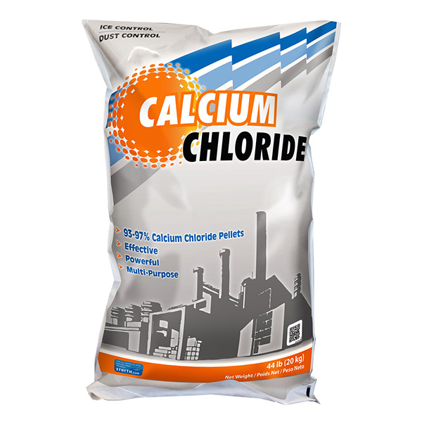 200-50043 - CALCIUM CHLORIDE PELLET : 44 lbs, 94%-97% calcium chloride, poly bag
