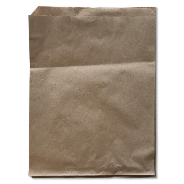 2070001 - PAPER BAG FLAT  7" X 10" BROWN : 7"W x 0"D x 10"H, kraft, standard duty, case of 500 bags