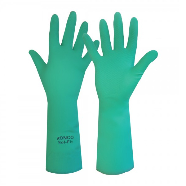 29-958-09 - GLOVES NITRILE SOL-FIT UNLINED LG : large, 18" length, unlined