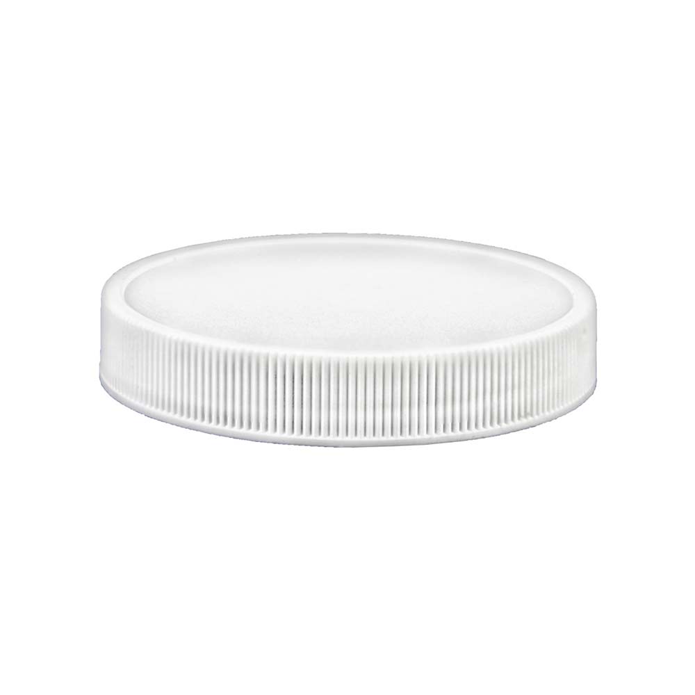32110605 - LID FOR 8 OZ CLEAR PET JAR 70-400 : ribbed, permaseal liner, white