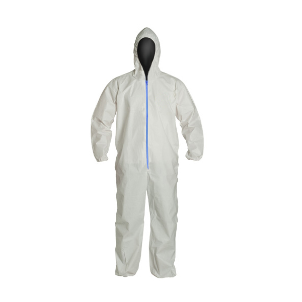 40-261-2XL - COVERALLS W/HOOD : 2x-large, microporous 