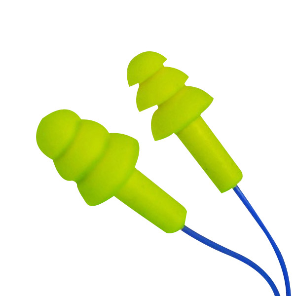 50-23C - EARPLUGS CORDED REUSABLE : one-size, silicone, corded