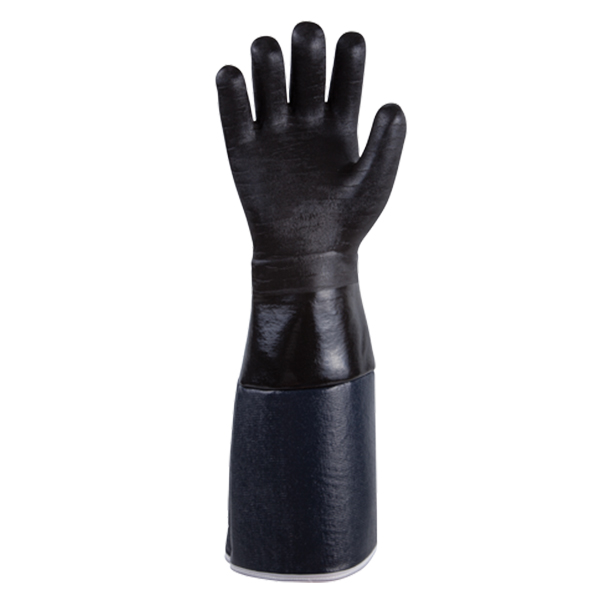 6781R-06 - GLOVES HEAT RESISTANT : large, 6" sleeve, 12" gauntlet, black, neoprene coating