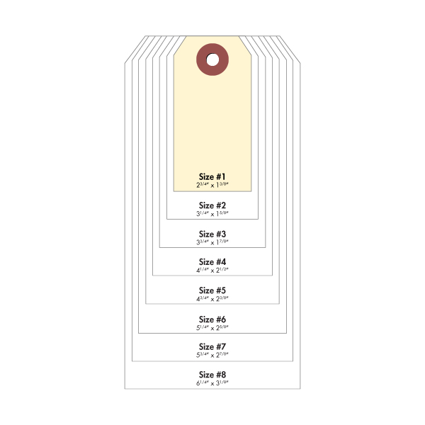 A50521 - TAGS #1 PLAIN 2 3/4" X 1 3/8" | Cabot Shipping Supplies Ltd.