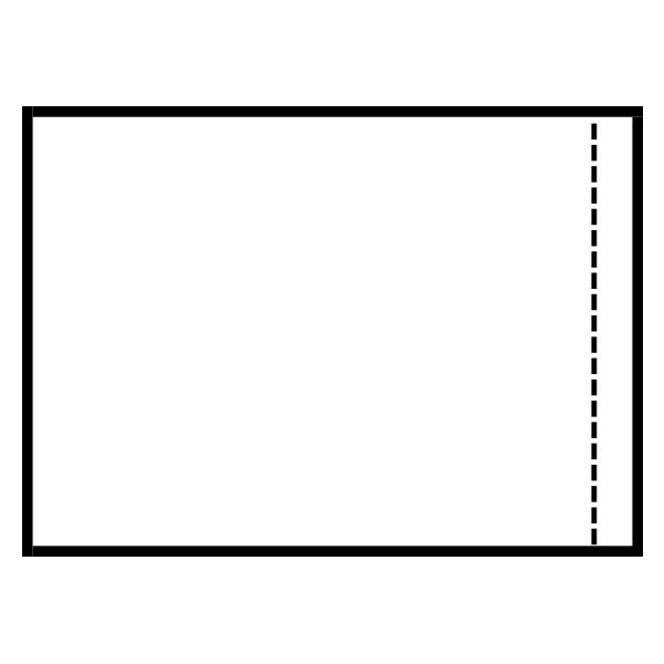 BC100 - PACKING SLIP  4.5" X 5.5" : 4.5" x 5.5", full clear panel