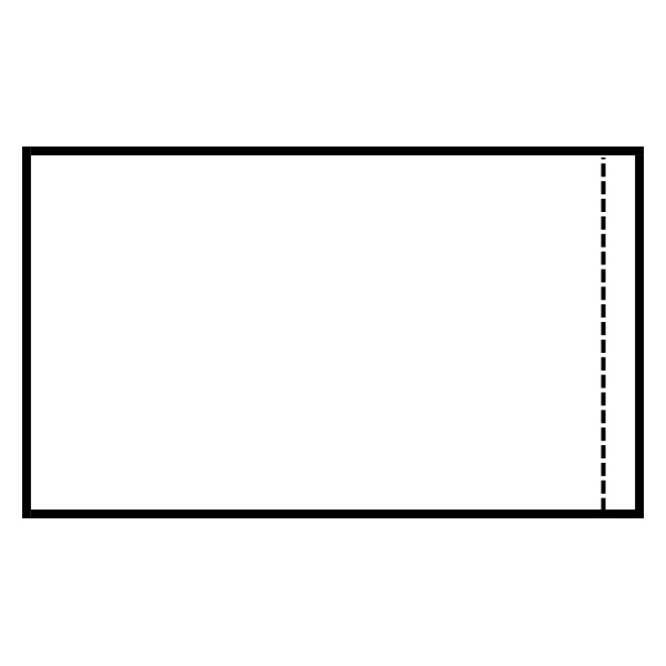 BC305 - PACKING SLIP  7" X 10" : 7" x 10", full clear panel