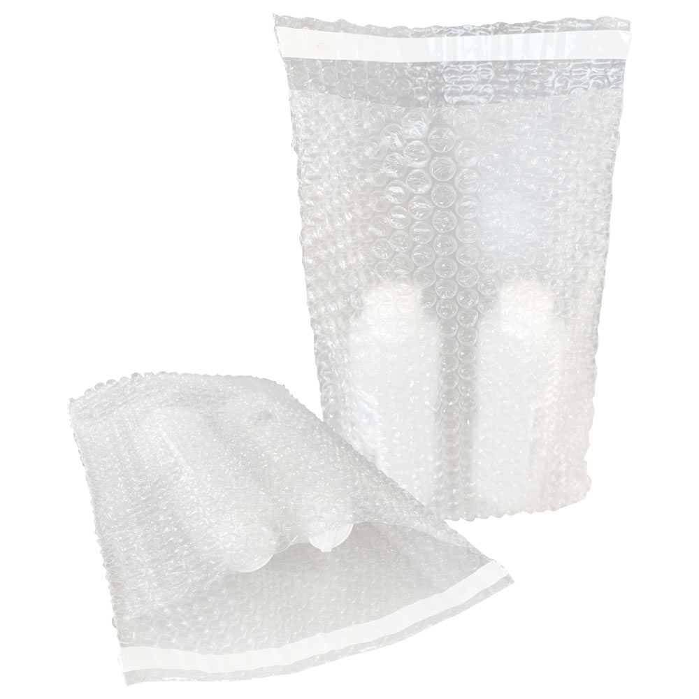 BUBG12155 - BUBBLE BAGS 12" X 15.5" CLEAR : 12" x 15.5", 3/16'' bubble, self-seal closure, anti static