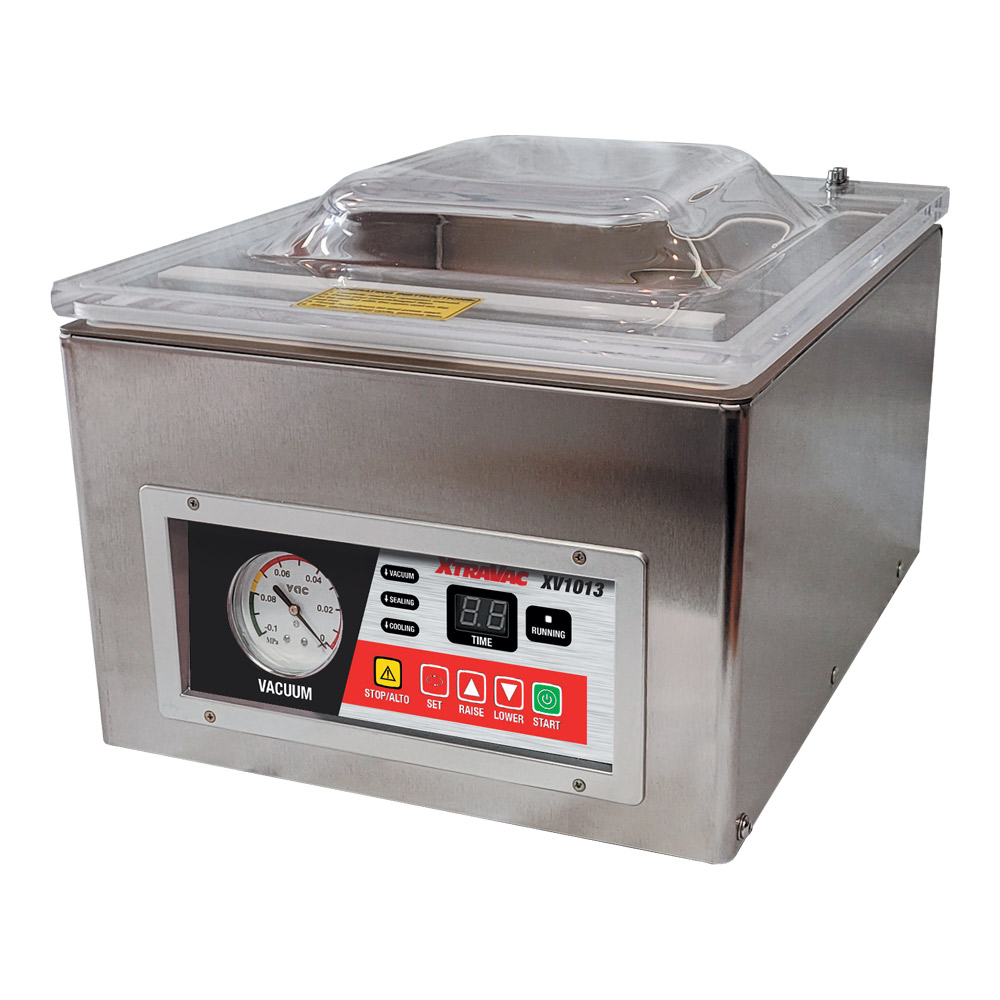 CM255 - VACUUM PACKAGING MACHINE : 10.75" W x 13" L x 3.5" H, 255mm L seal bar, 110V /1ph / 60Hz