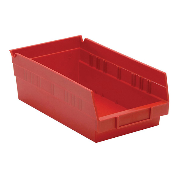 CSCD007 - BIN SHELF RED 30 LBS CAP : Red, 6-5/8"W x 11-5/8"D x 4"H, 30 lb. capacity