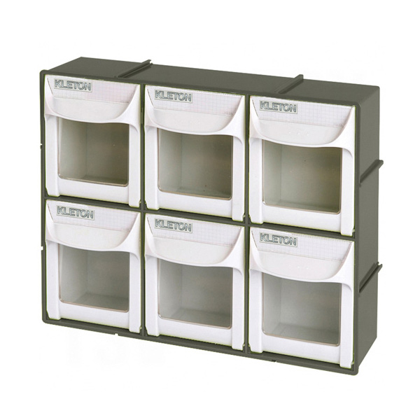CSCF472 - BIN TILTING 6 WALL MOUNT : 11-3/4"W x 3-1/2"D x 9-3/4"H, 6 compartments