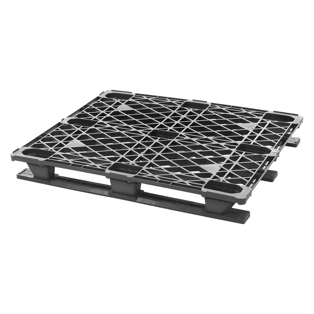 CSCG031 - PALLET PLASTIC BLACK 48" X 40" : 48" x 40" x 5-3/5", 2300 lb capacity, black