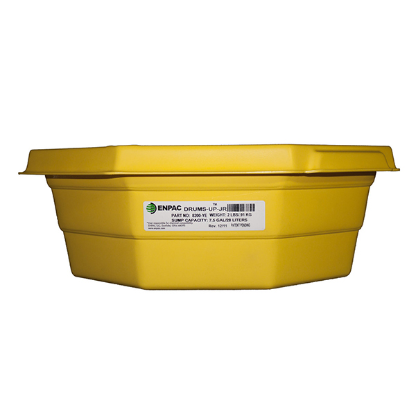 CSDA104 - DRUM TRAY 37"L X 7.5"H : 37.5"L x 7.5"H, Spill Capacity 20 US gal.