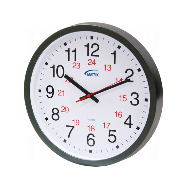 CSHT072 - CLOCK 12" DIAMETER WALL : Analog, 12" diameter