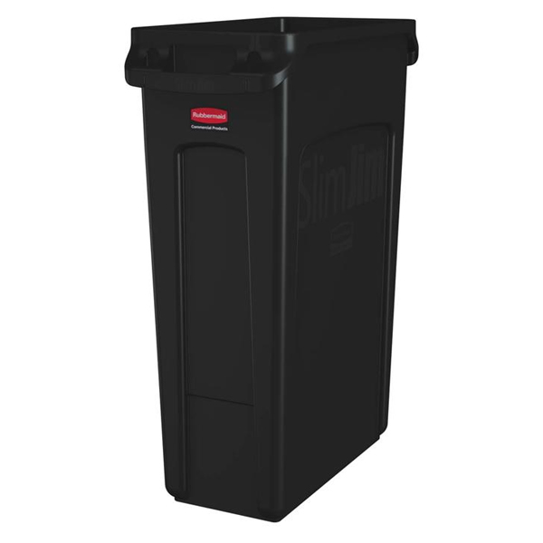 CSJB519 - SLIM JIM CONTAINER BLACK : 22"L x 11"W x 30"H, plastic, black