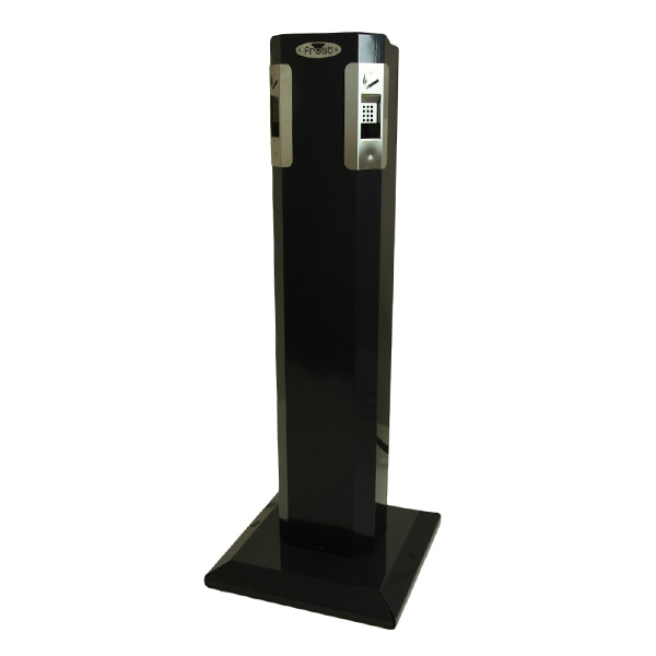 CSJG661 - ASHTRAY PEDESTAL OUTDOOR : black, metal, 41-1/2" height