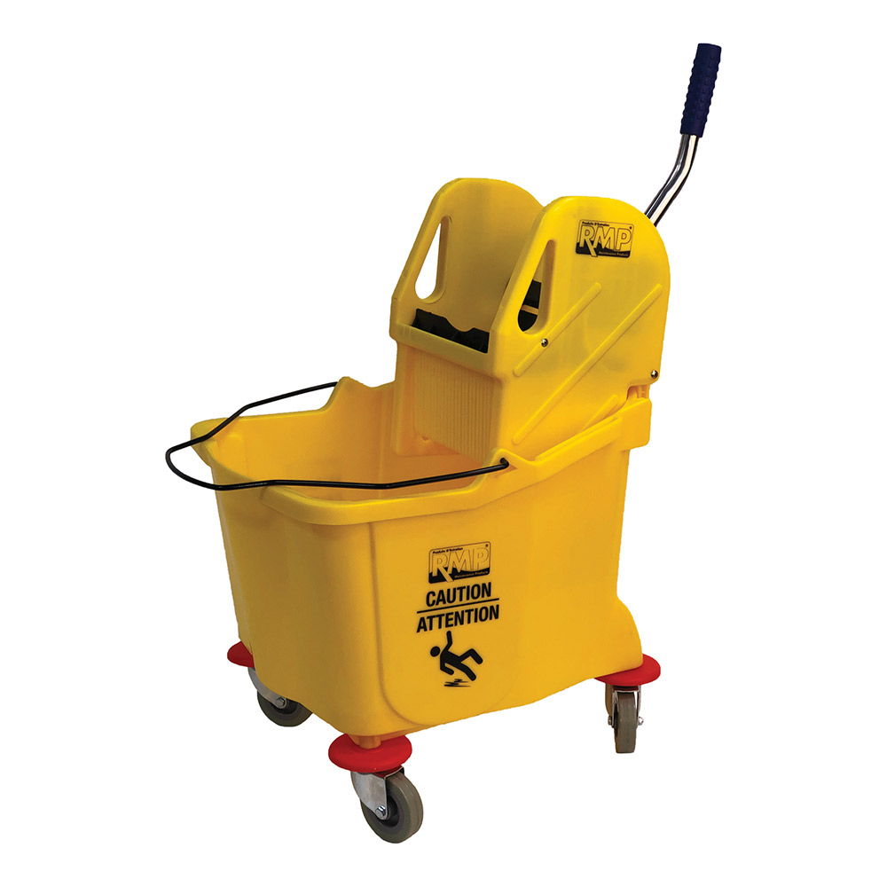 CSJG952 - MOP BUCKET AND WRINGER : yellow, down press, 9.5 gal