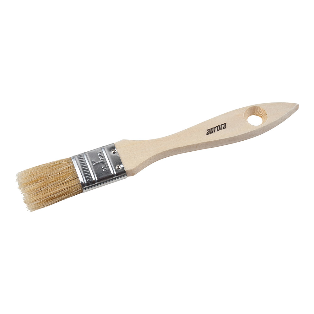 CSKP297 - PAINT BRUSH 1" WIDE WOOD HDL : 1" width, wood handle, flat brush