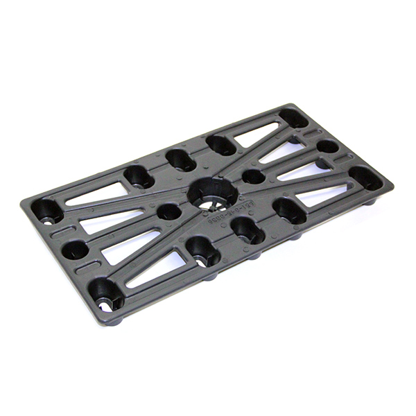 CSMA374 - PALLET PLASTIC : 24"L x , 15"W x 1-1/2"H, black, plastic