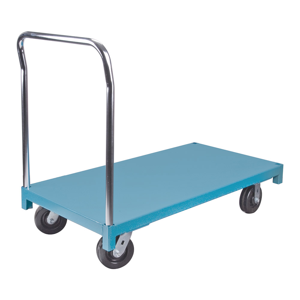 CSMB240 - PLATFORM TRUCK 24" X 48" : 1300 lbs. cap., 48"L x 24"W x 9"H, 36"H handle, 6" nylon wheels