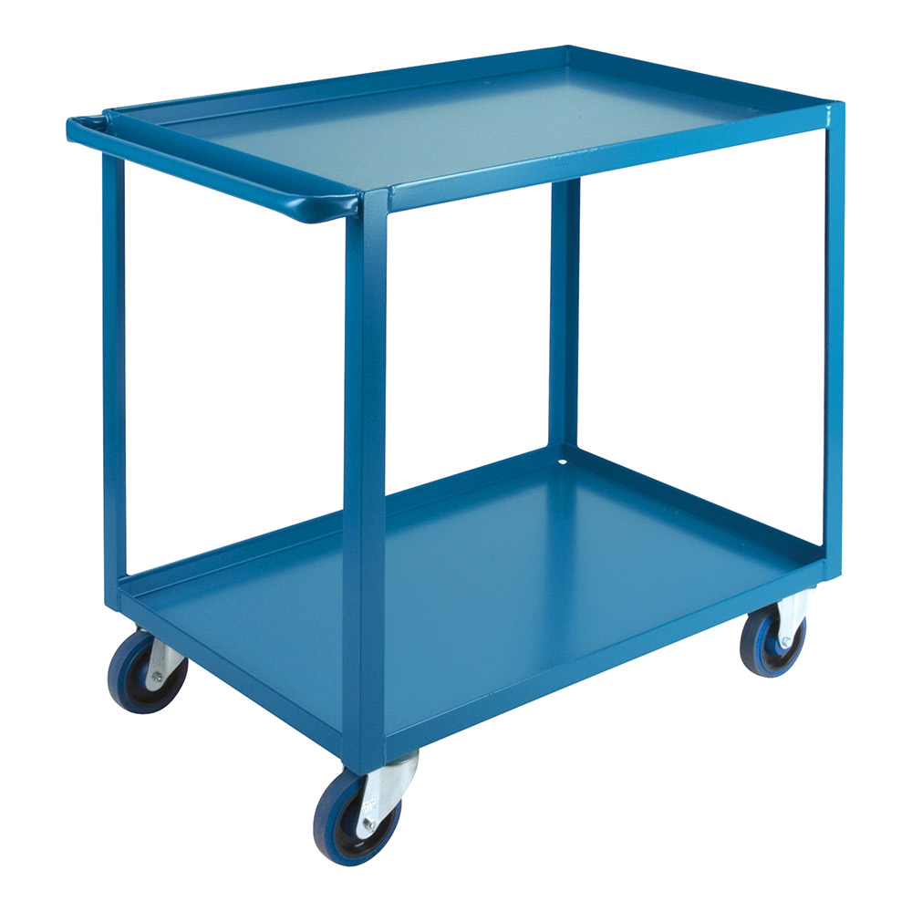 CSMB447 - SHELF CART 24" X 36" X 36" 2 SHELF : 24"W x 36"H x 48"D, 2 shelf, 1200 lbs cap.,  steel, elastic rubber wheels