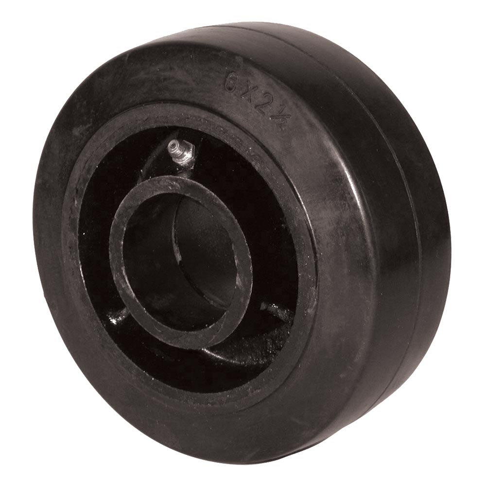 CSMG559 - WHEEL RUBBER MOLD-ON : mold-on rubber, 6", 700 lbs capacity, roller bearing