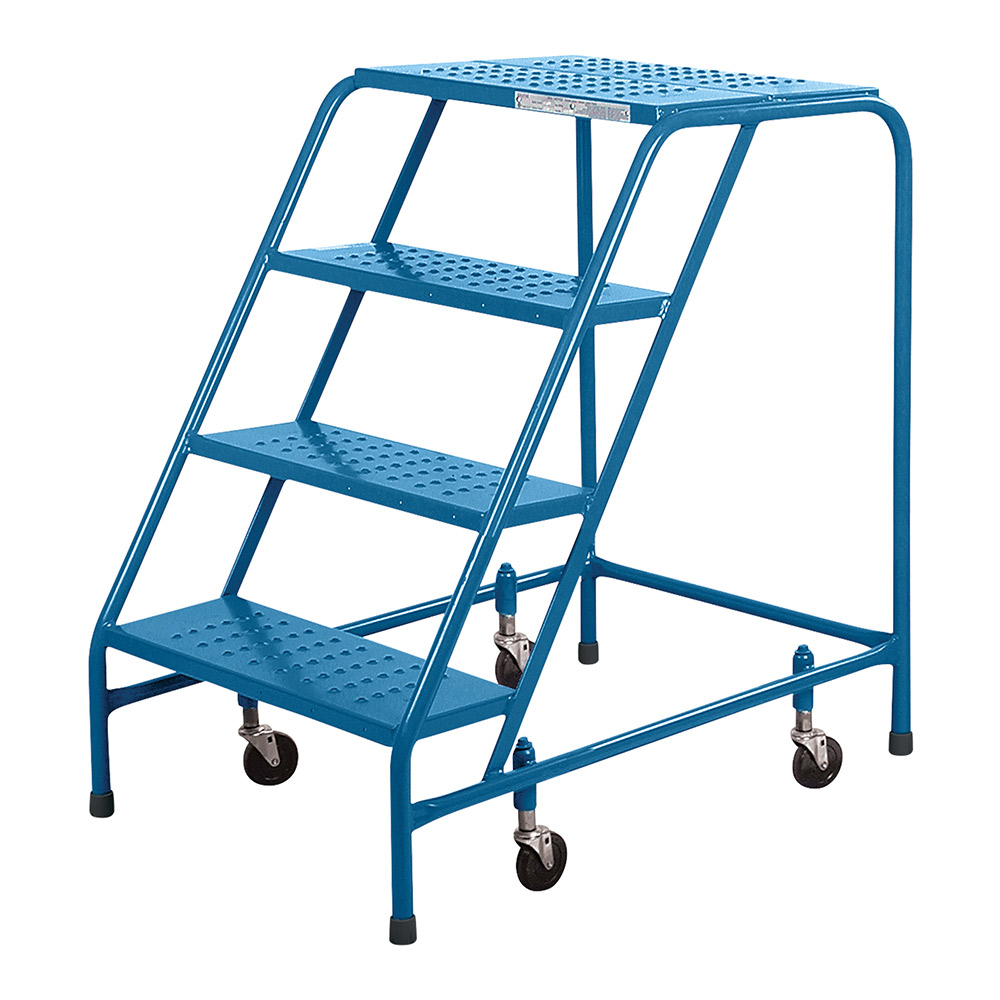 CSMH279 LADDER 4 STEP ROLLING PLATFORM Cabot Shipping Supplies