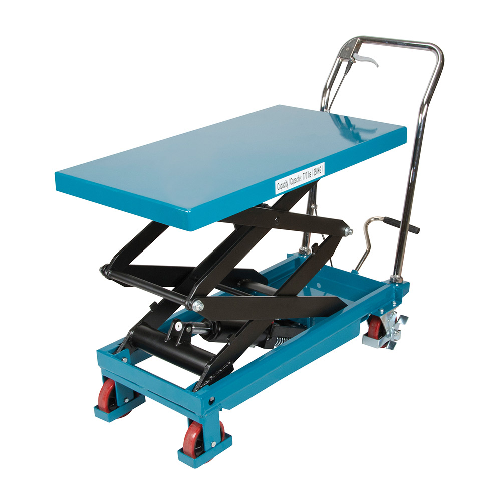 CSMJ520 - LIFT TABLE HYDRAULIC SCISSOR : 770 lb. capacity., 51.25 raised height, 14" lowered height