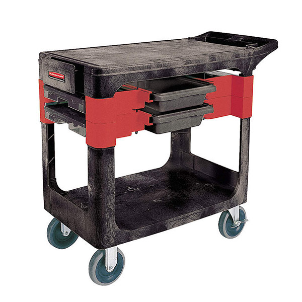 CSMK744 - CART MAINTENANCE TOOL : 38"W x 38"D x 33-3/8"H, 2 drawers, black