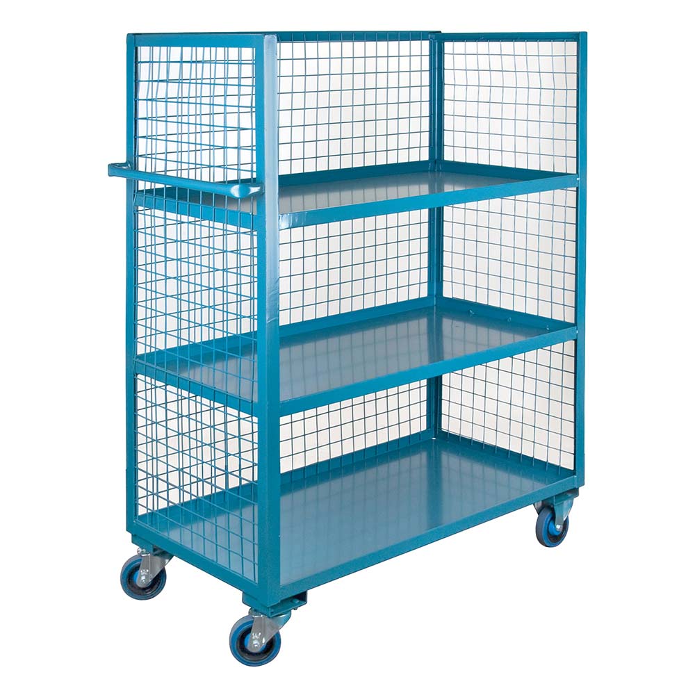 CSML210 - UTILITY CART WIRE MESH 1200 LB CAP : 63" x 24" x 63", steel, 3 shelves