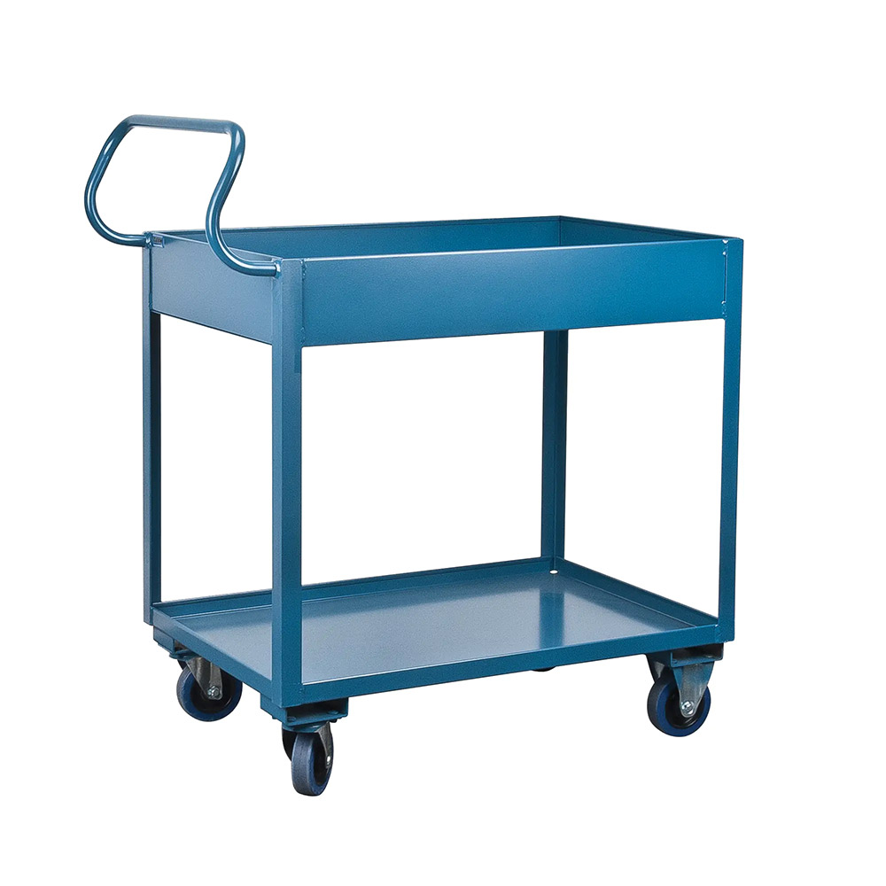CSMN393 - SERVICE CART 2 SHELF : 2 shelves, 24"W x 36"D x 47"H, 1200 lb capacity, rubber wheels
