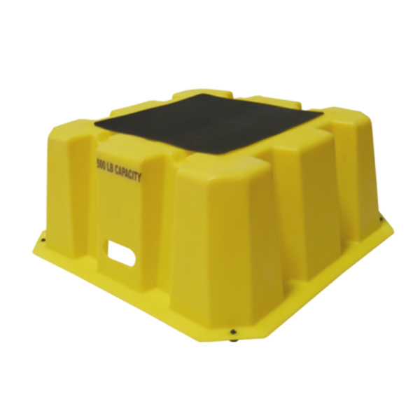 CSMN656 - STEP STOOL NESTABLE : 1 step, 25"L x 25"W x 10-1/2"H, 500 lbs. capacity, safety yellow