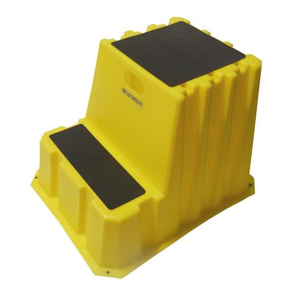 CSMN659 - STEP STOOL INDUSTRIAL 24" HEIGHT : 2 steps, 33"L x 25-3/4"W x 24"H, 500 lb capacity