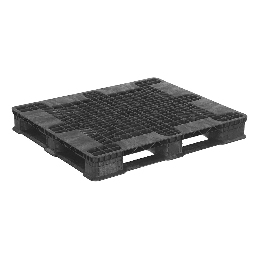 CSMN714 - PALLET PLASTIC 48" X 40" : 48" x 40" x 5-9/10", 4000 lbs dynamic capacity, black