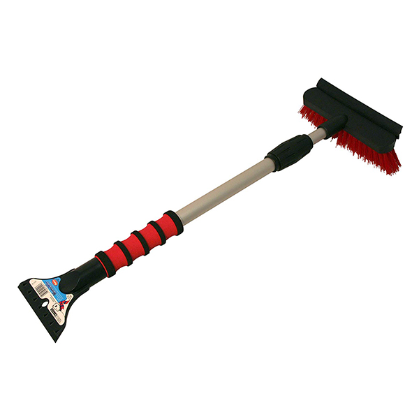 CSNE440 - BROOM 36" TELESCOPIC SNOW,RED : 36" length, 7" broom width, red, nylon